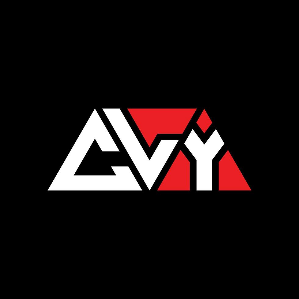 CLY triangle letter logo design with triangle shape. CLY triangle logo design monogram. CLY triangle vector logo template with red color. CLY triangular logo Simple, Elegant, and Luxurious Logo. CLY