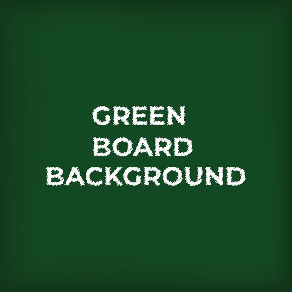 Green chalkboard background. Green school board. vector