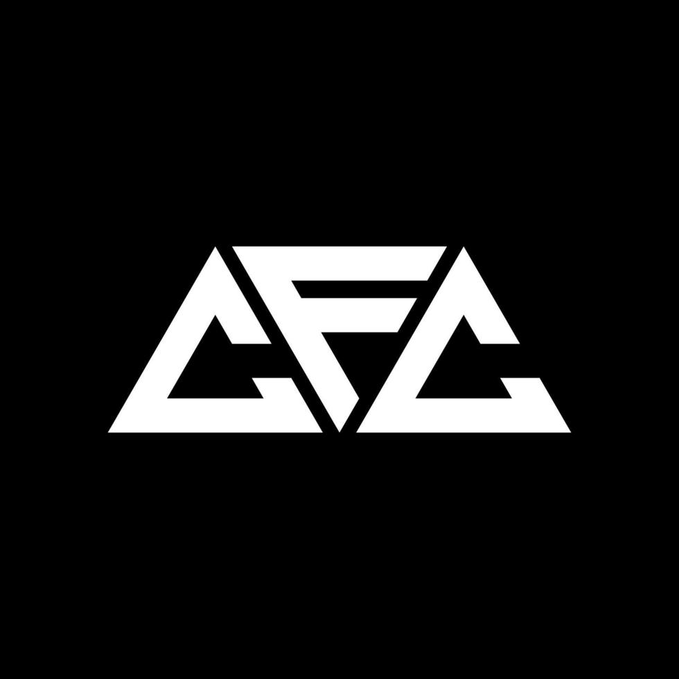 CFC triangle letter logo design with triangle shape CFC triangle logo