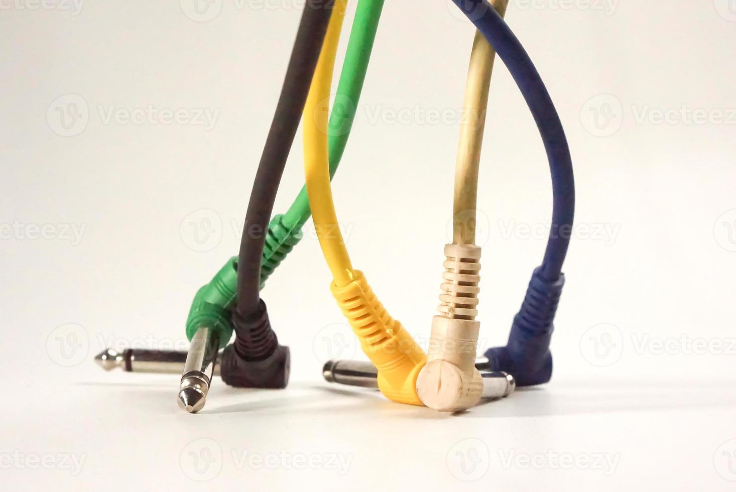 cable de guitarra de colores foto