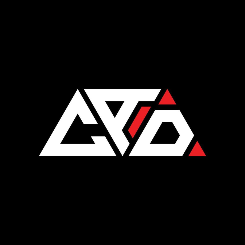 CAD triangle letter logo design with triangle shape. CAD triangle logo design monogram. CAD triangle vector logo template with red color. CAD triangular logo Simple, Elegant, and Luxurious Logo. CAD