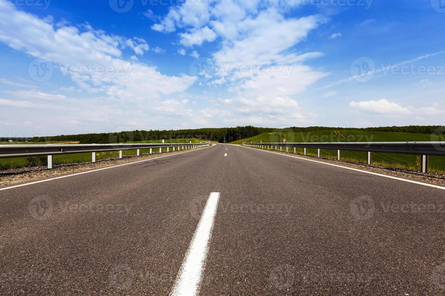 Summer road . field photo