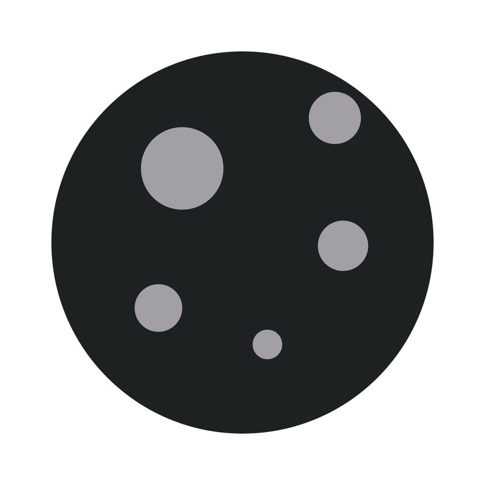 Full Moon Two Tone Icon vector