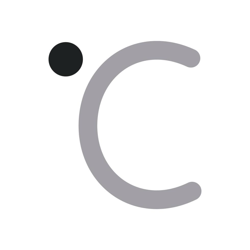 Celsius Sign with Two Tone Icon vector
