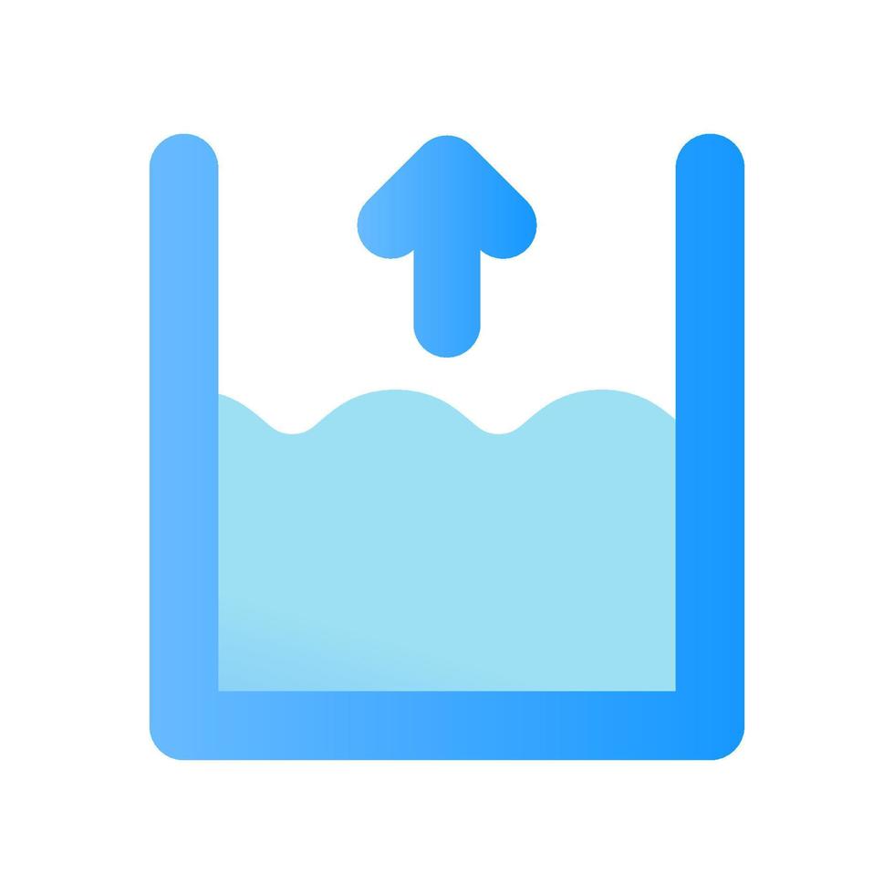 High Tide Sign with Flat Icon vector