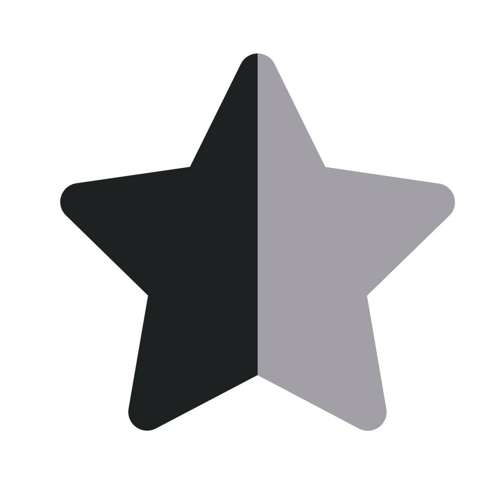 Star Sign with Two Tone Icon vector