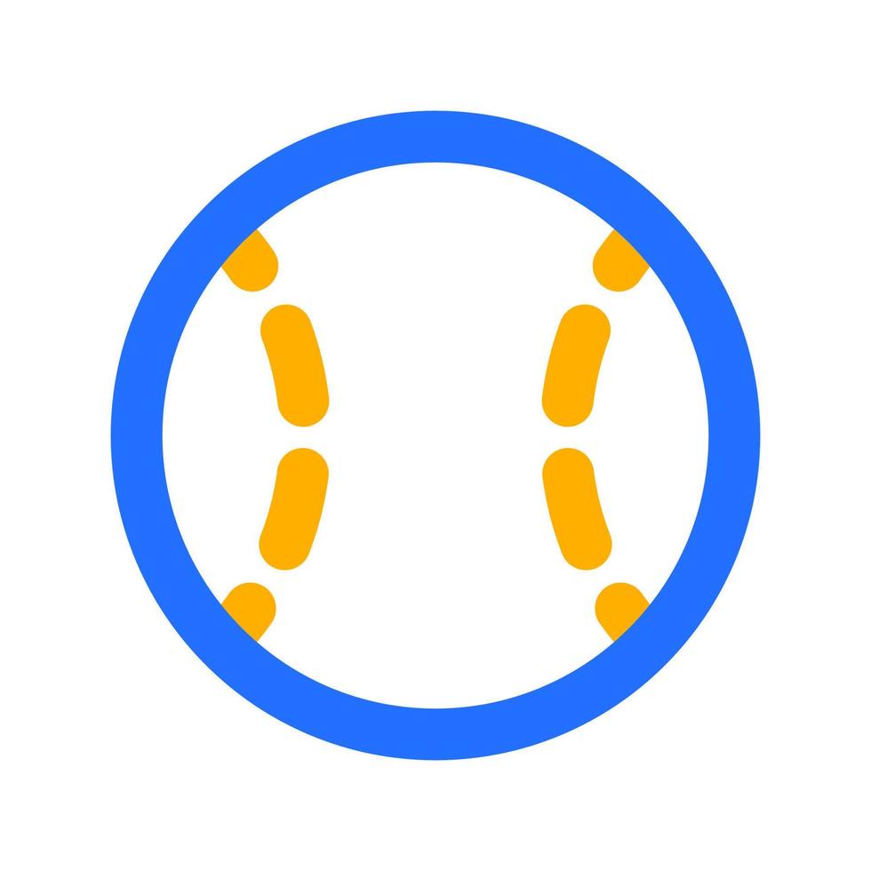 Base Ball with Outline Color vector