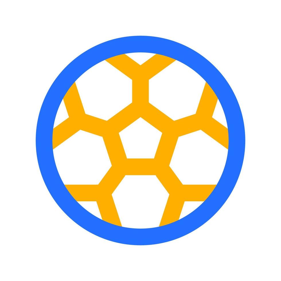 Football Icon with Outline Color vector