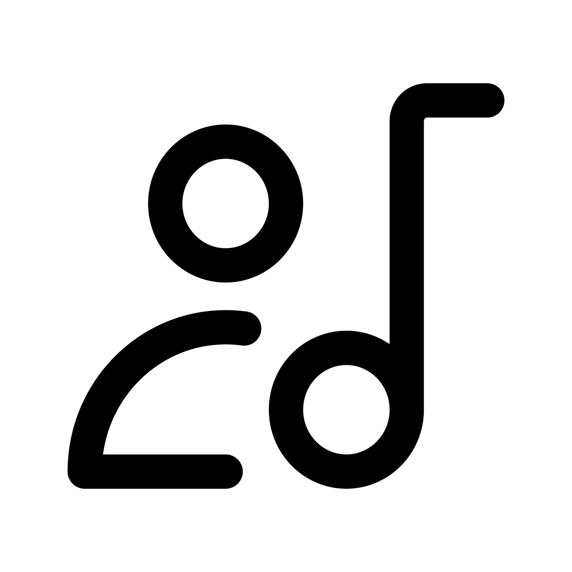 Artist Song List Icon with Outline Style 9546754 Vector Art at Vecteezy