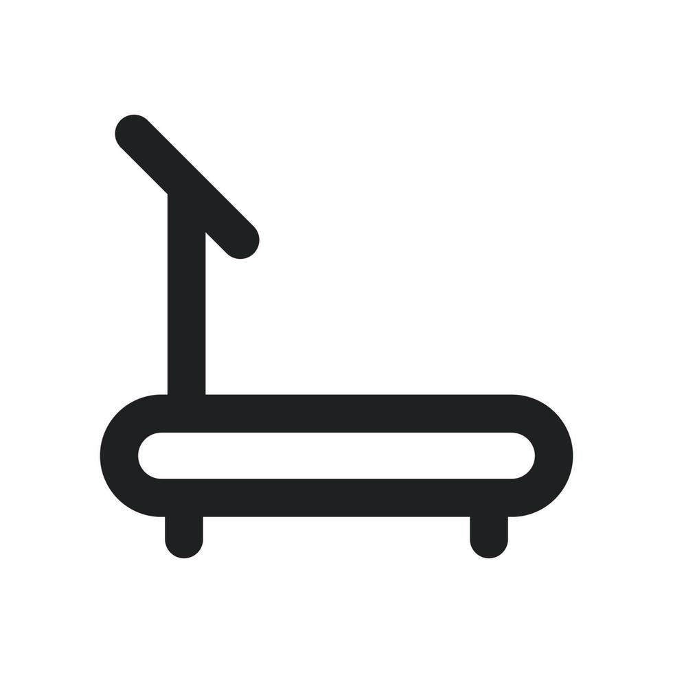 Treadmill Icon with Outline Style vector