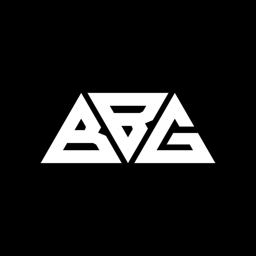 diseño de logotipo de letra de triángulo bbg con forma de triángulo. monograma de diseño de logotipo de triángulo bbg. plantilla de logotipo de vector de triángulo bbg con color rojo. logotipo triangular bbg logotipo simple, elegante y lujoso. bbg