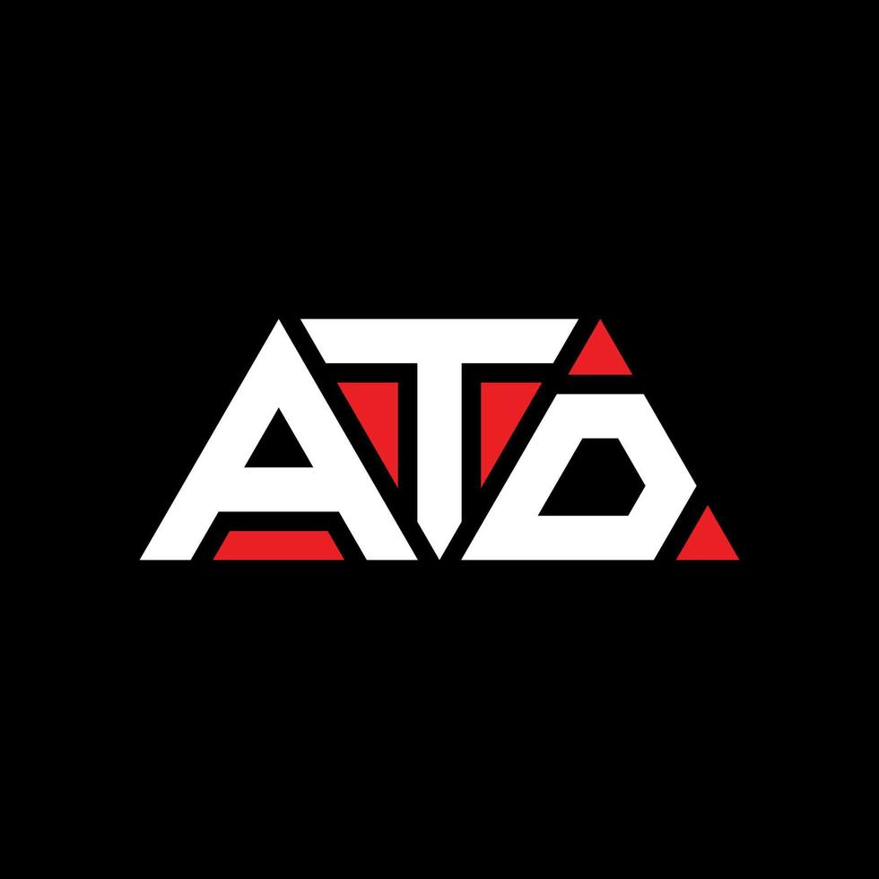 ATD triangle letter logo design with triangle shape ATD triangle logo