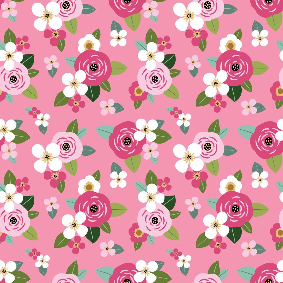 Seamless vector floral pattern