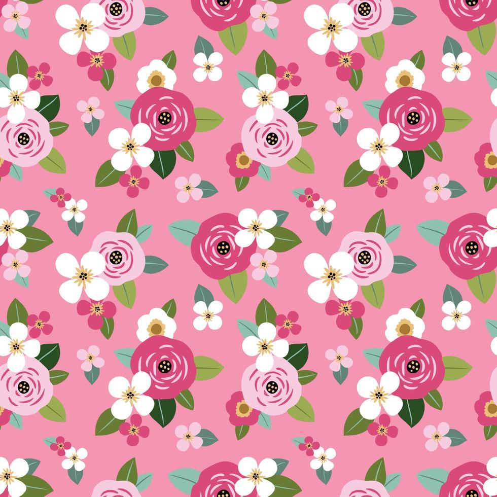 Seamless vector floral pattern