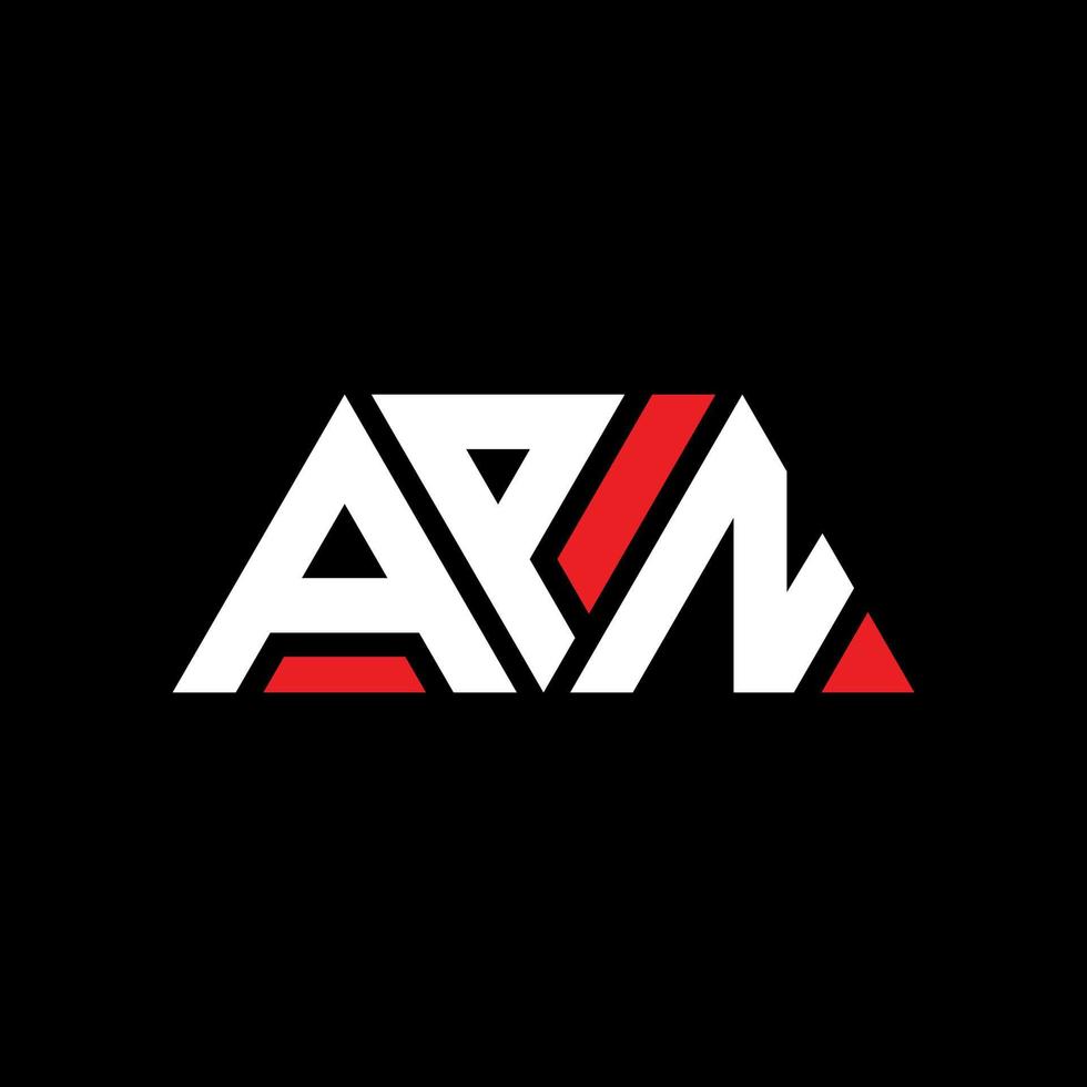 APN triangle letter logo design with triangle shape. APN triangle logo design monogram. APN triangle vector logo template with red color. APN triangular logo Simple, Elegant, and Luxurious Logo. APN