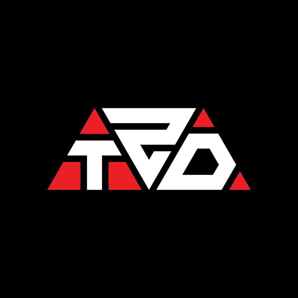 diseño de logotipo de letra triangular tzd con forma de triángulo. monograma de diseño del logotipo del triángulo tzd. plantilla de logotipo de vector de triángulo tzd con color rojo. logotipo triangular tzd logotipo simple, elegante y lujoso. tzd