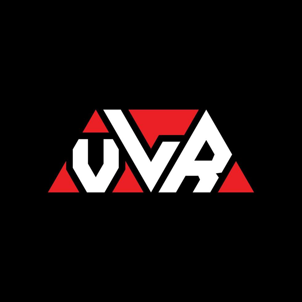 Diseño de logotipo de letra triangular vlr con forma de triángulo. monograma de diseño de logotipo de triángulo vlr. plantilla de logotipo de vector de triángulo vlr con color rojo. logotipo triangular vlr logotipo simple, elegante y lujoso. VLR