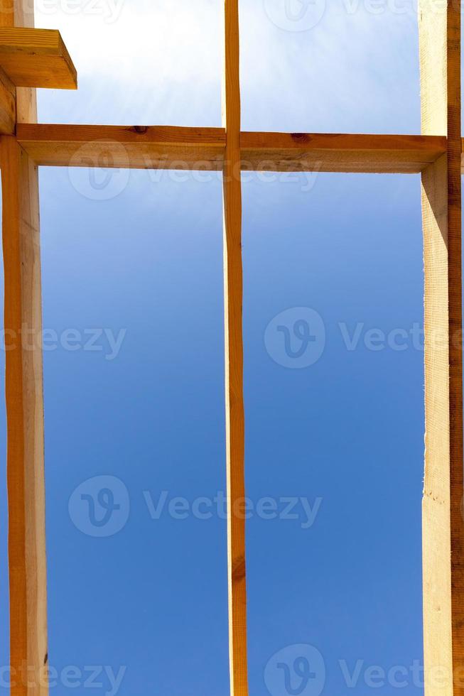 construction of frame building photo