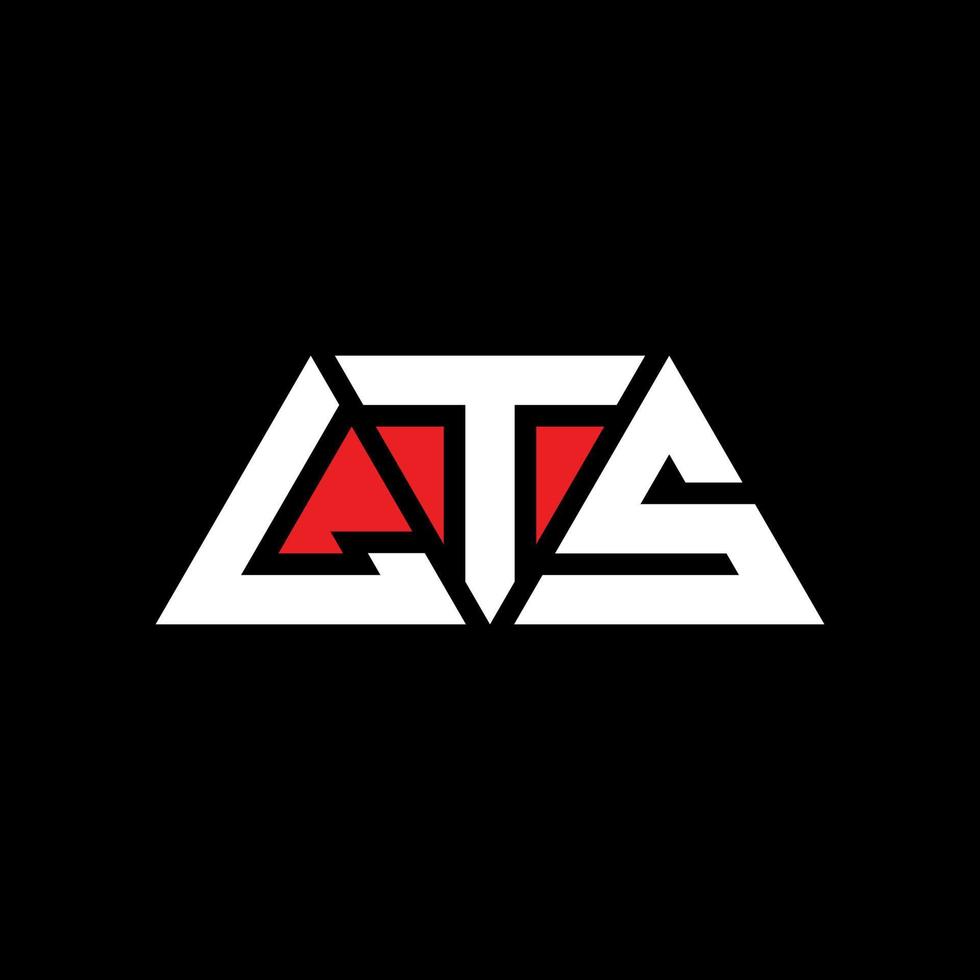LTS triangle letter logo design with triangle shape. LTS triangle logo design monogram. LTS triangle vector logo template with red color. LTS triangular logo Simple, Elegant, and Luxurious Logo. LTS