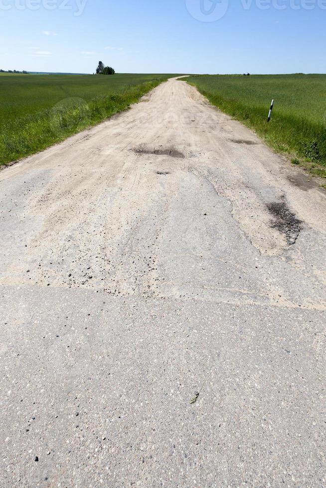 asphalt road end photo