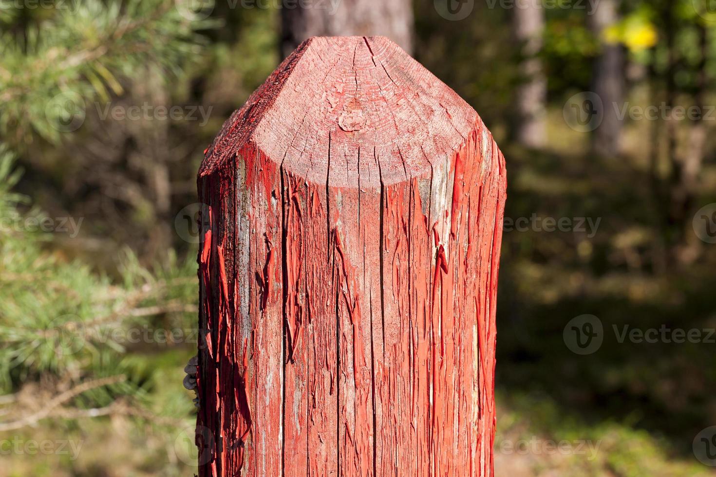 wooden pillar , closeup photo