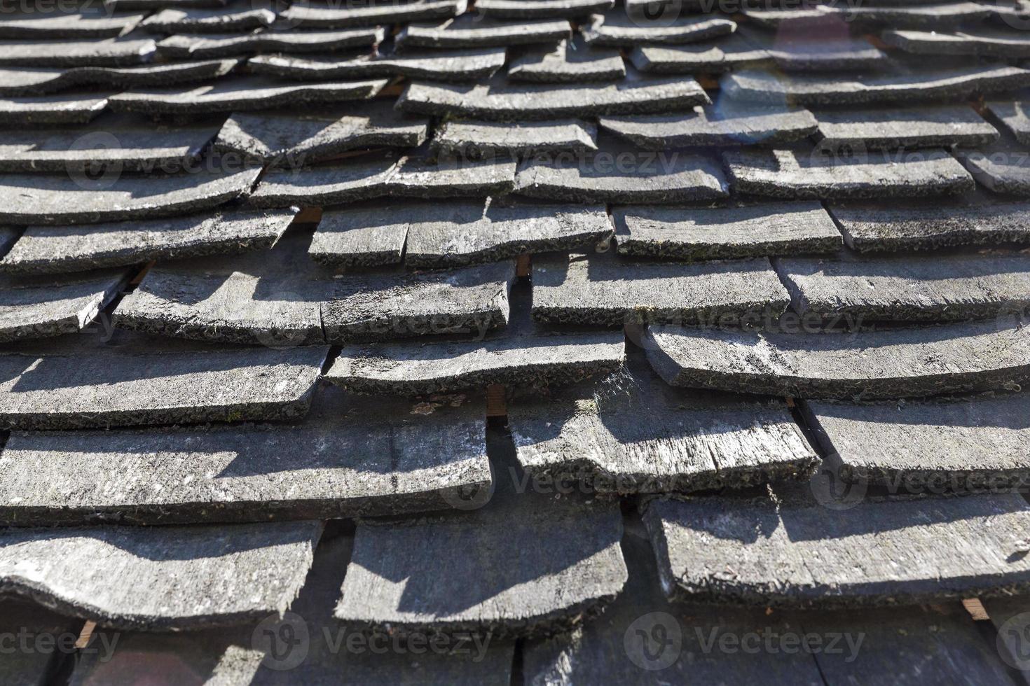 old roof, close up photo