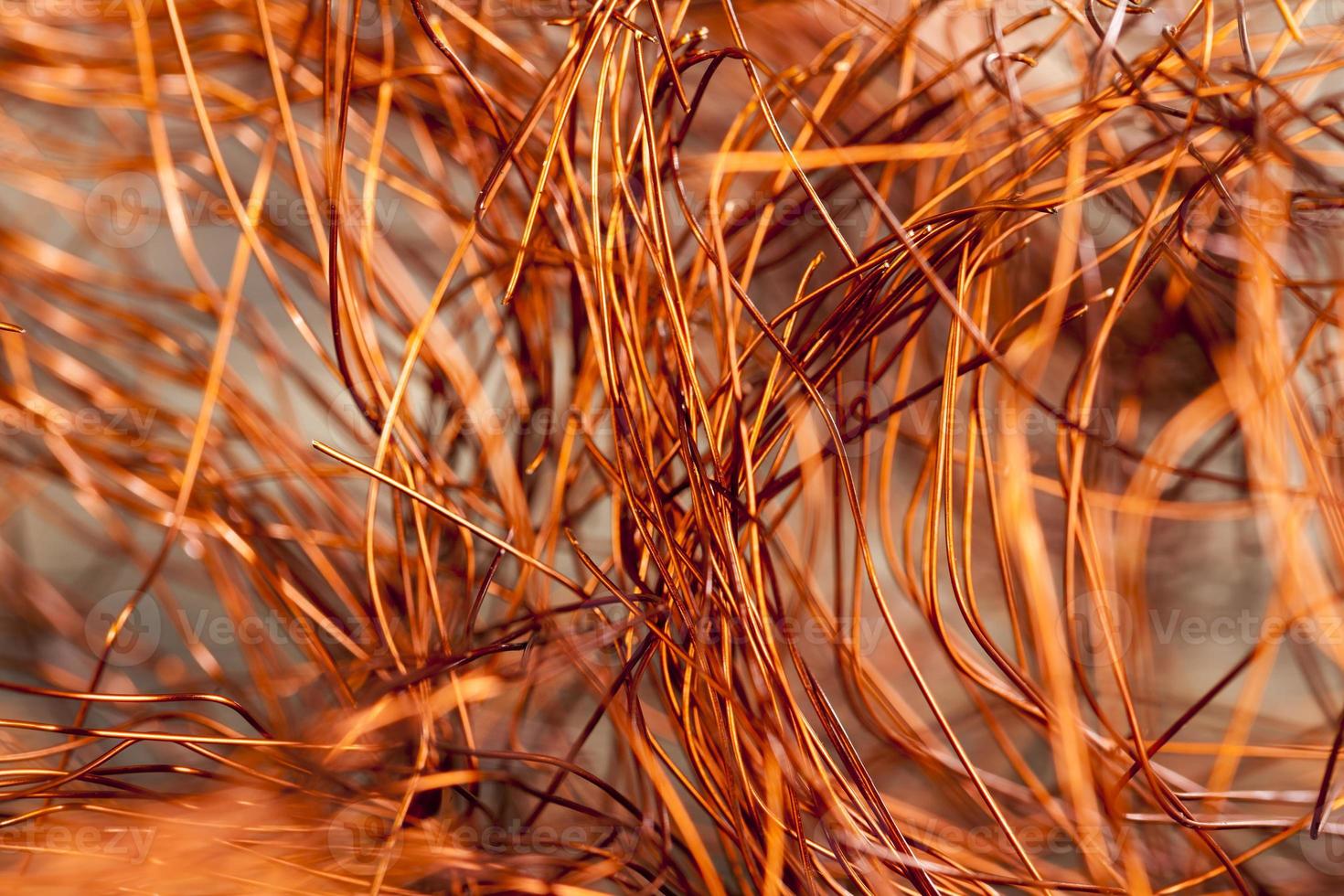 alambre de cobre naranja foto