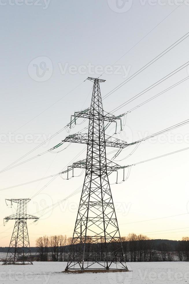 Line high voltage transmission photo