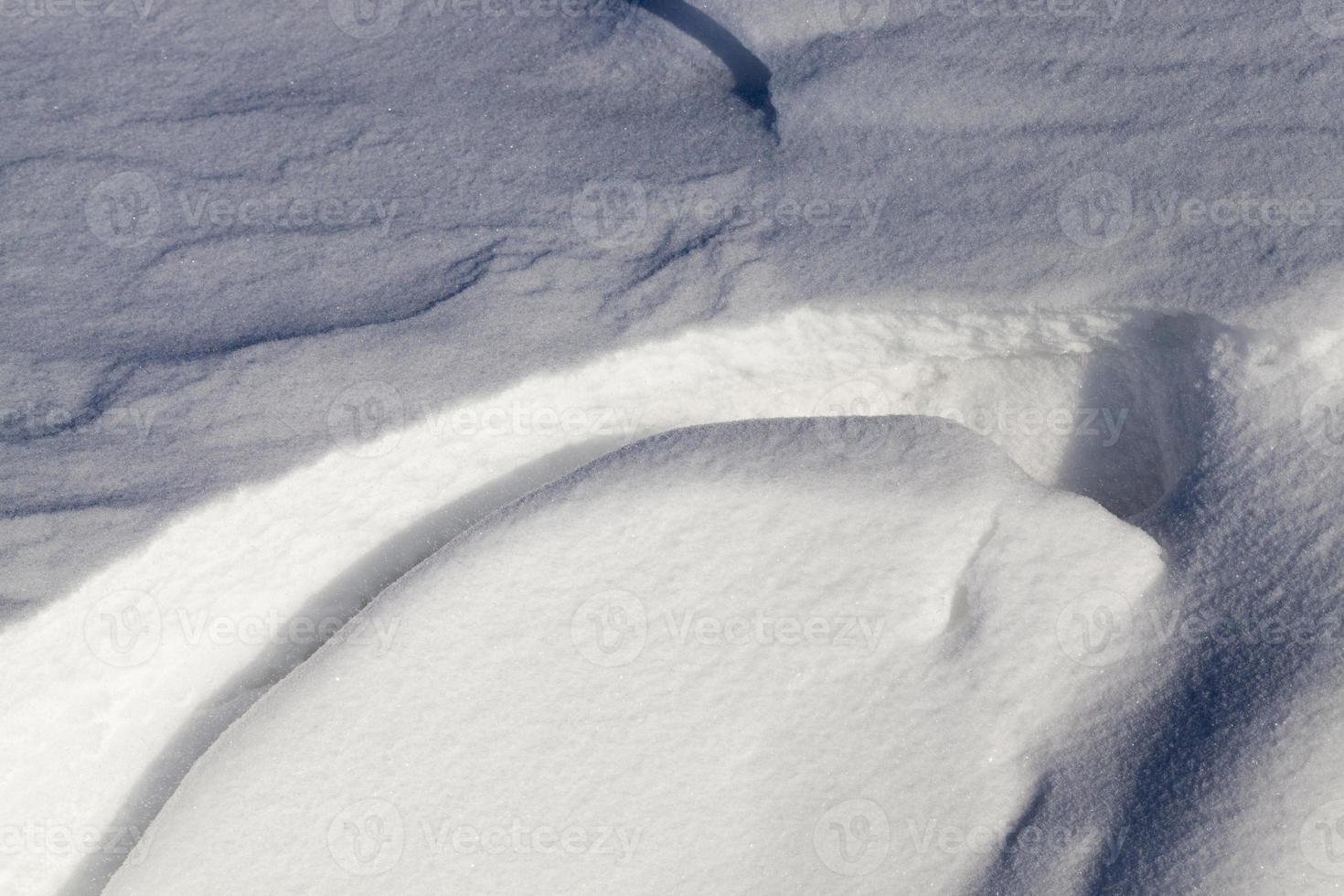 Snow drift fall down photo