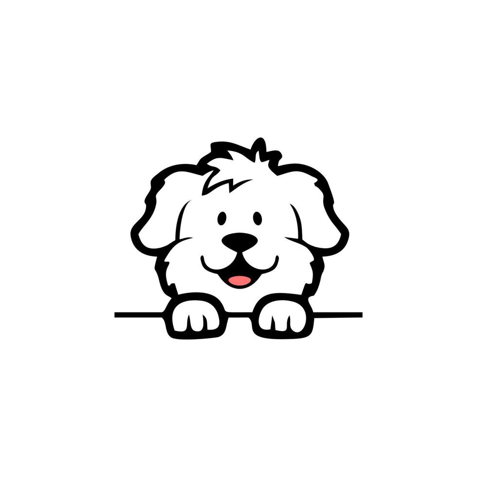 perro hermoso. una ilustración de perro que representa a un perro hermoso y lindo vector