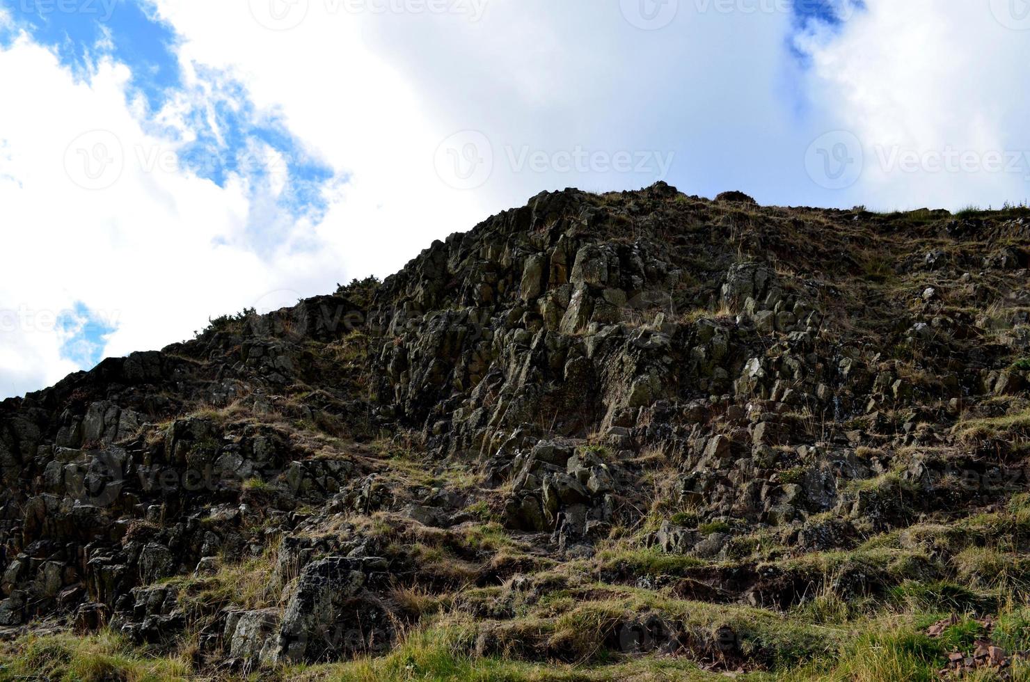 Rocky Hill Side at Arthur's Seat in Scotland photo