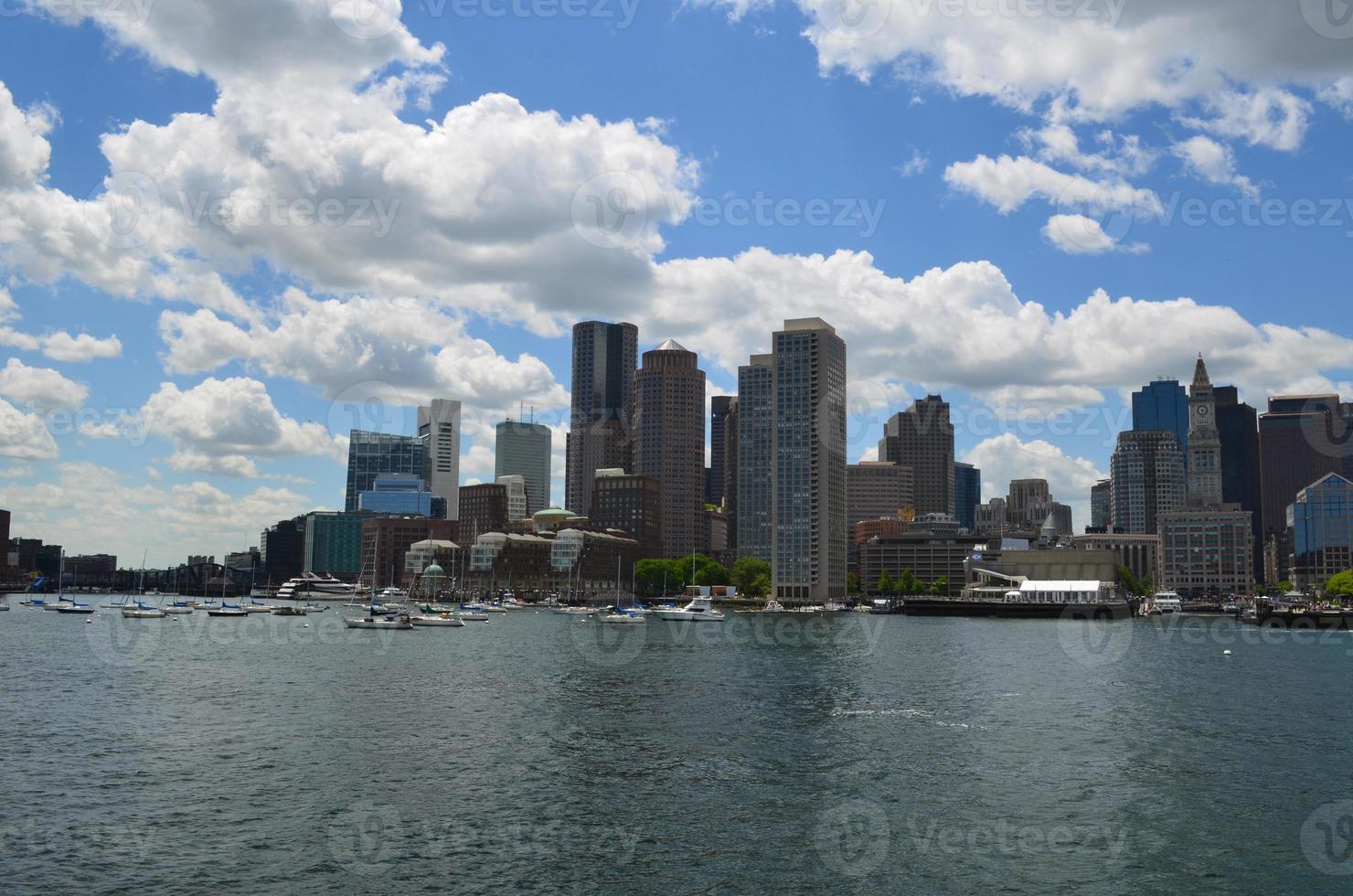 Boston Massachusetts Skyline from the Harbor photo