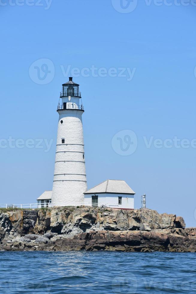 Towering Boston Light Amongst Boston Harbor Islands photo