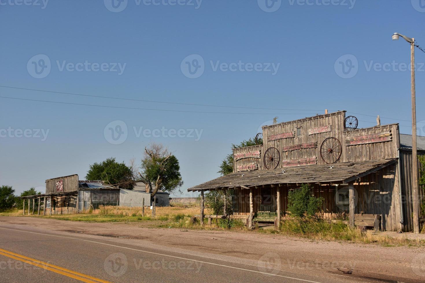 Abandoned Ghost Town in Scenic South Dakota photo