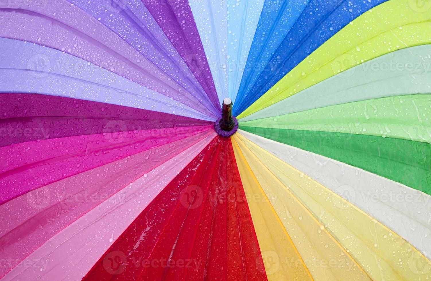 multicolored umbrella, close up photo