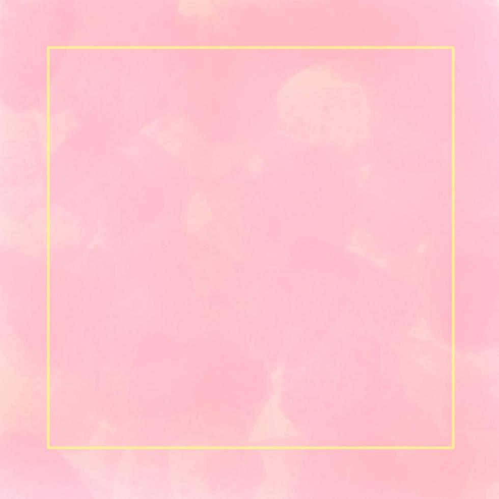 luxurious gold square frame on coral pink background.vector vector