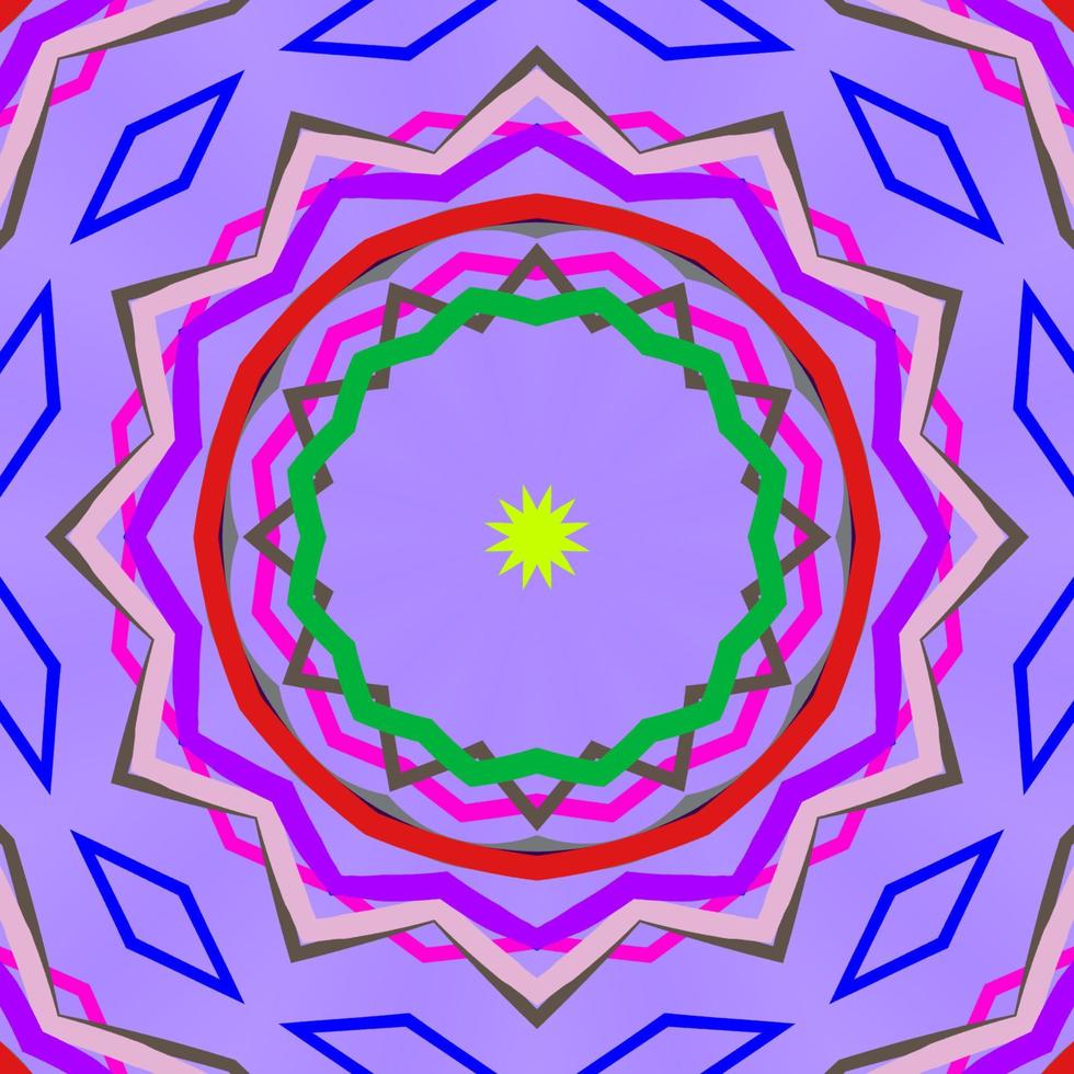 colorful kaleidoscope pattern seamless purple background. vector illustration