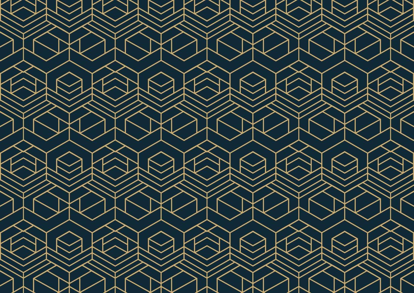 abstract geometric pattern with hexagon shape vector