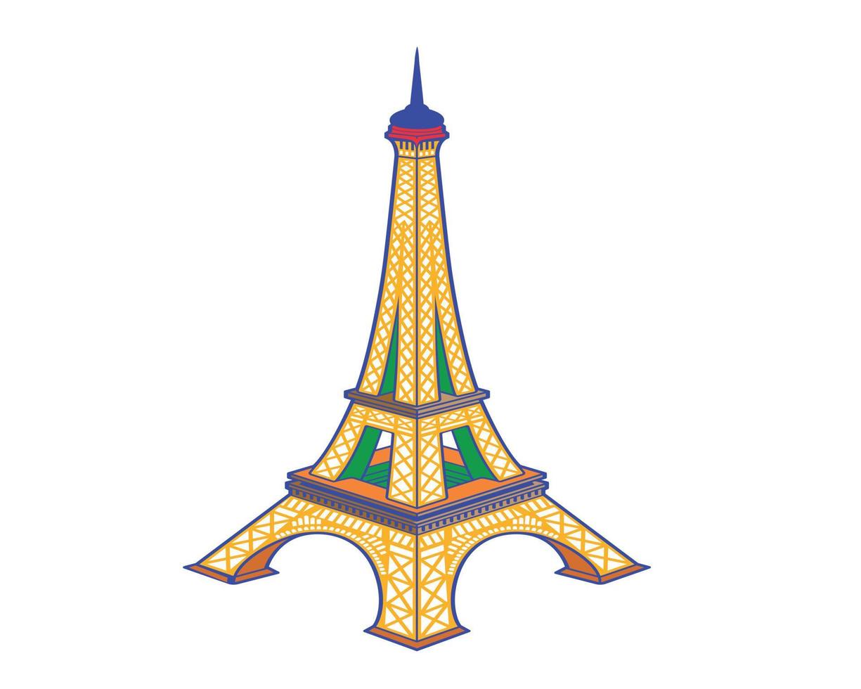 la torre Eiffel vector