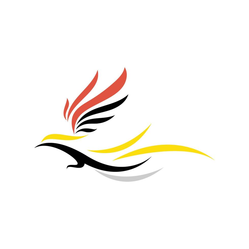 Modern minimalist bird of paradise logo vector