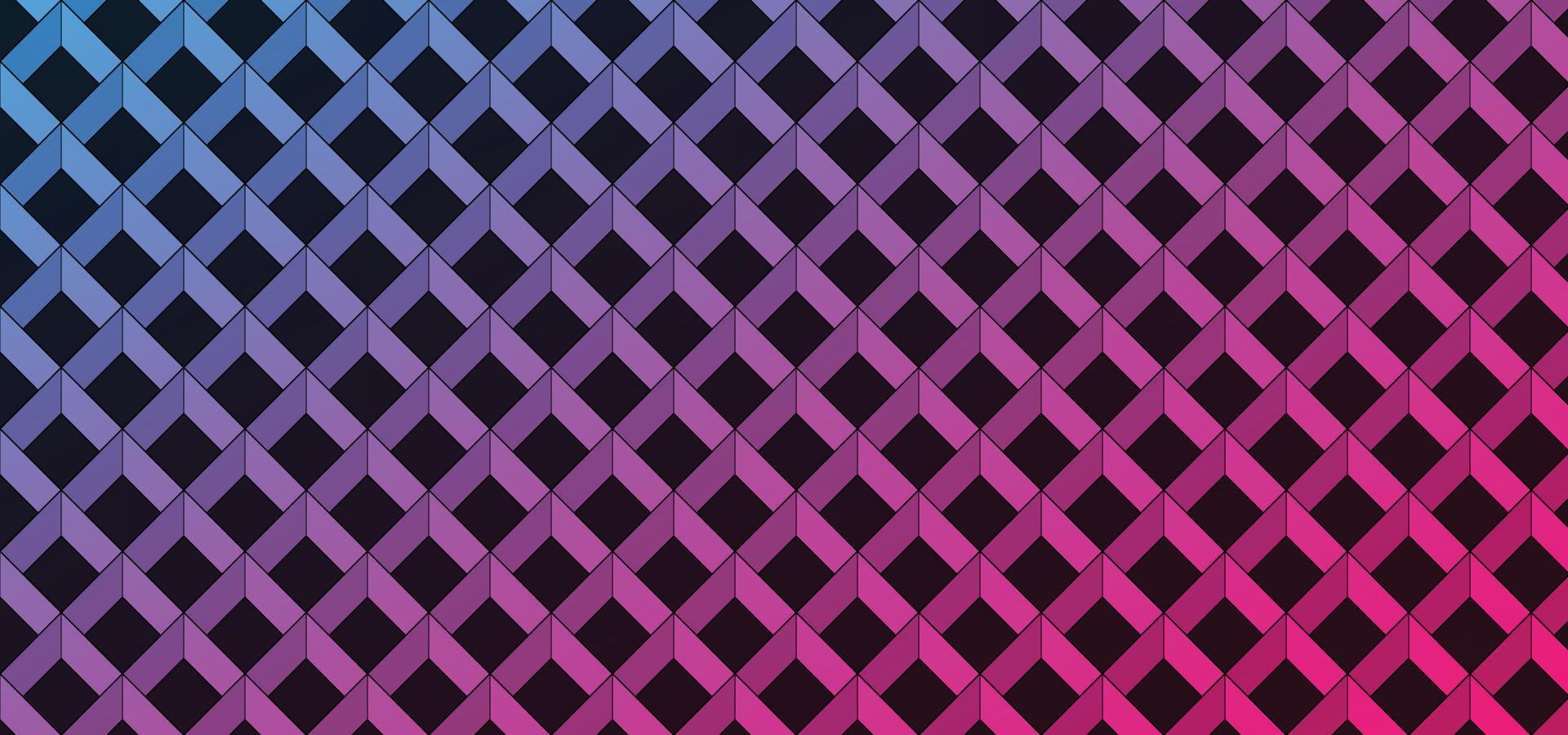 Abstract 3D Geometric Pattern Background with Luxury Gradient Color vector