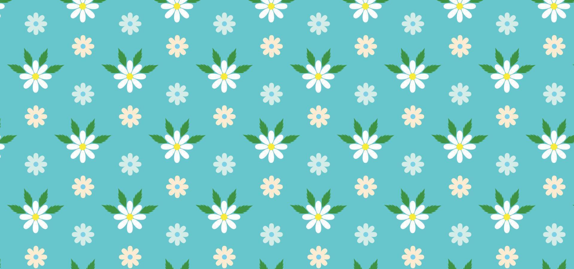 Pastel Colorful floral Pattern Background  Vector Illustration.