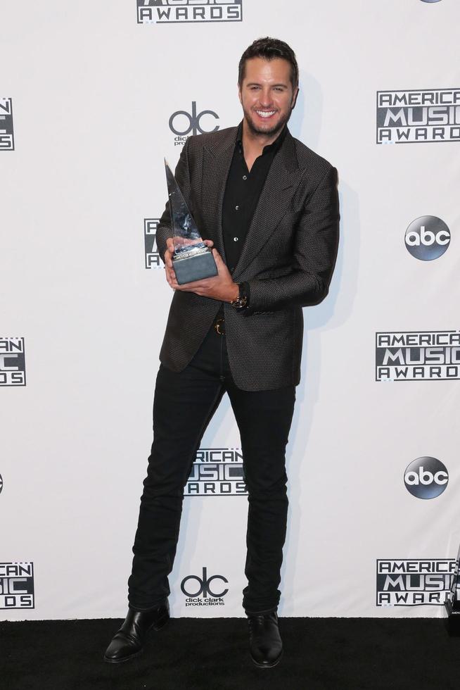 LOS ANGELES, NOV 23 - Luke Bryan at the 2014 American Music Awards, Press Room at the Nokia Theater on November 23, 2014 in Los Angeles, CA photo