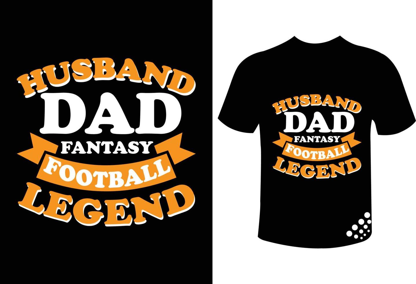 marido papá fantasía leyenda del fútbol tipografía divertida diseño de camiseta cita para fanático del fútbol vector
