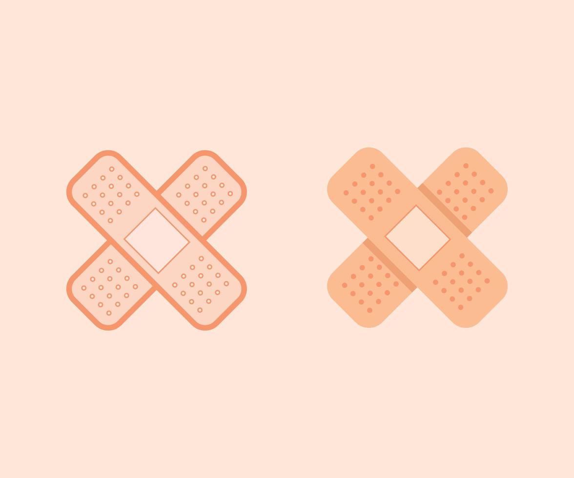 First aid Bandage healing vector