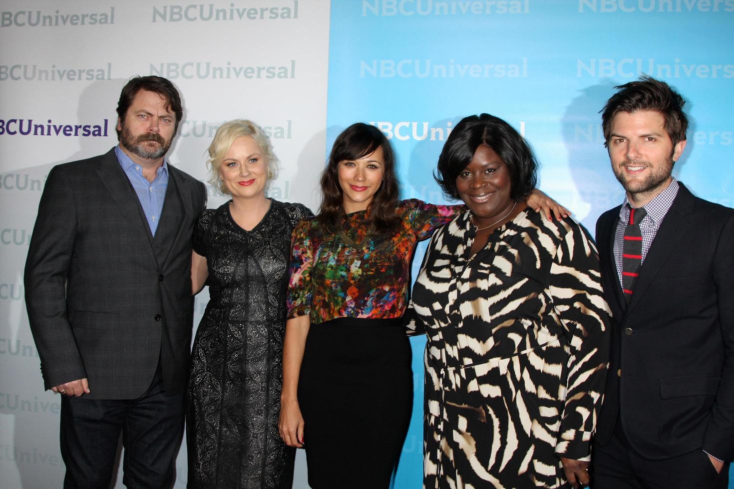LOS ANGELES, JAN 6 - Amy Poehler, Parks and Recreaton cast arrives at the NBC Universal All-Star Winter TCA Party at The Athenauem on January 6, 2012 in Pasadena, CA photo