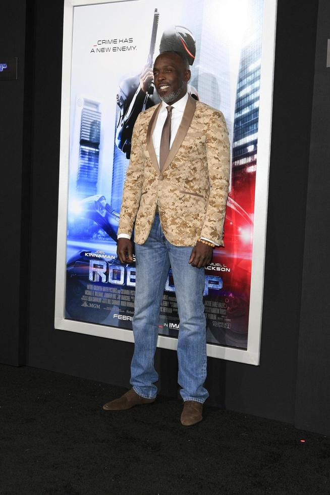 LOS ANGELES, FEB 10 - Michael Kenneth Williams at the Robocop, Los Angeles Premiere at TCL Chinese Theater on February 10, 2014 in Los Angeles, CA photo