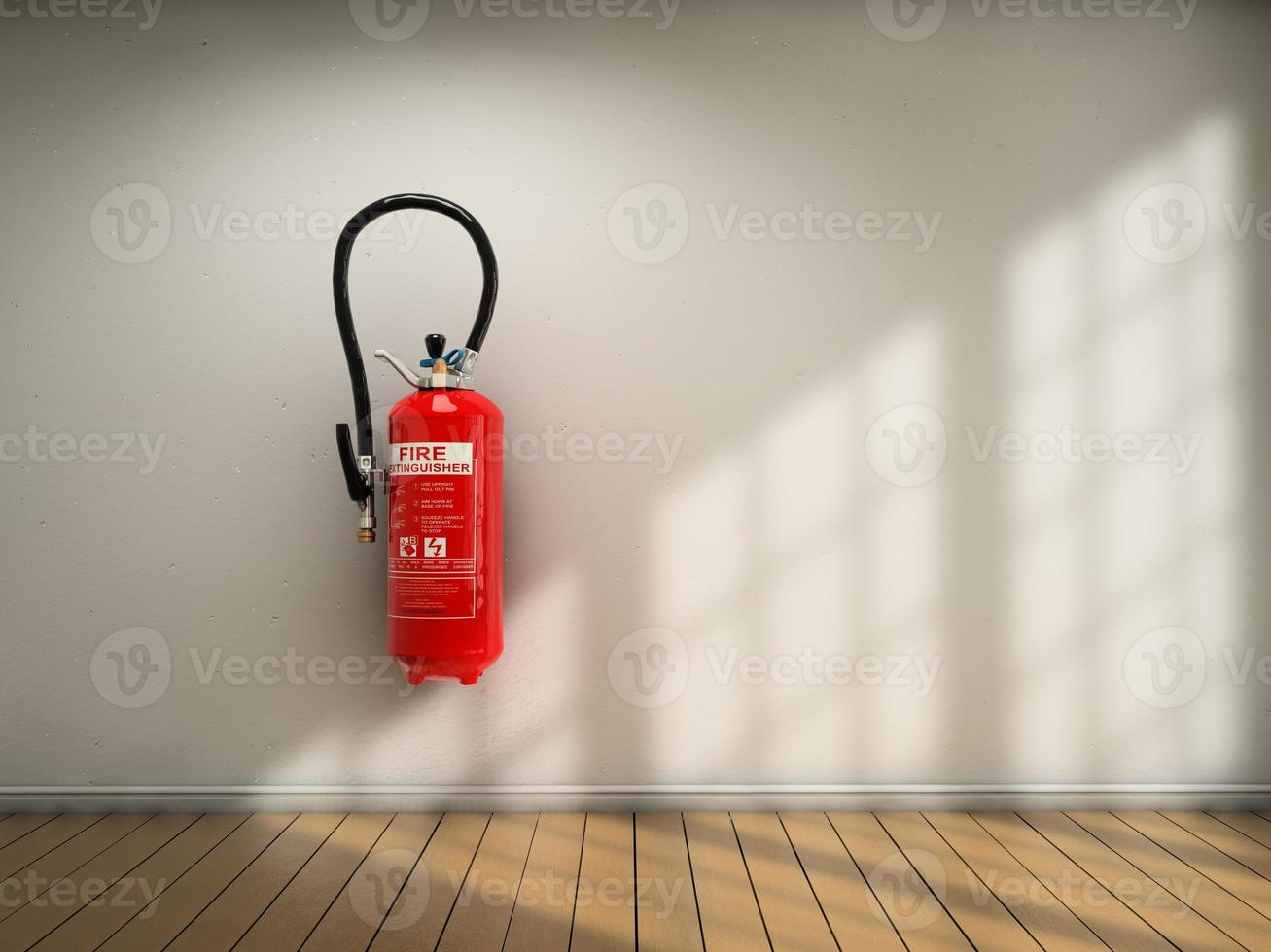 Extinguisher on wall photo