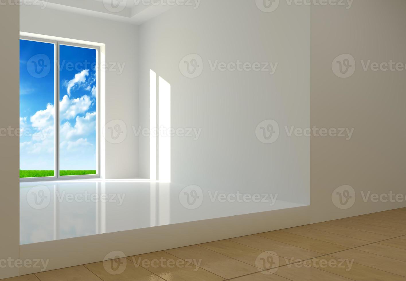 Room with a large window photo