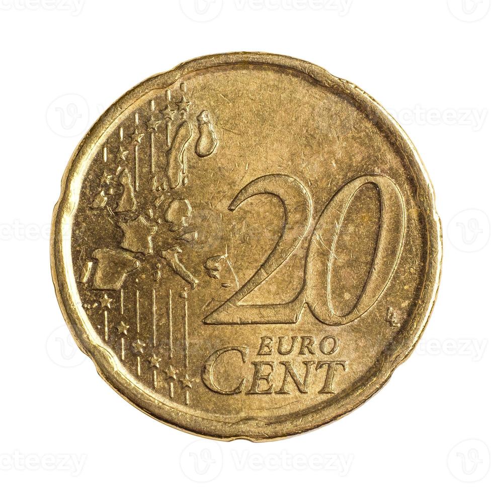 Twenty euro cents photo